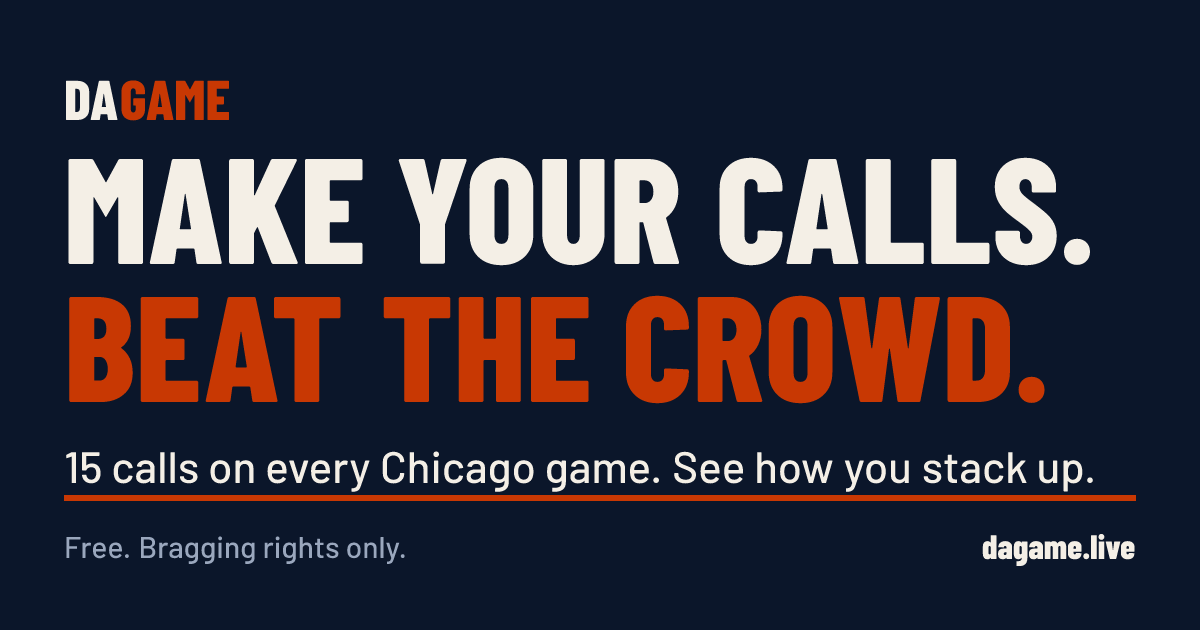 Built a free weekly prediction game for Chicago football fans